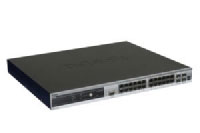 D-link xStack 24-port Gigabit L2+ Stackable Managed Switch with 4 Combo SFP, 10GE module slots & PoE (DGS-3426P)
